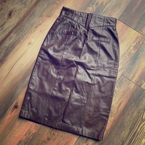 Leather skirt